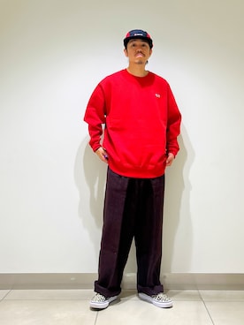 「秋服」｜「アイテム（帽子）」を使った、DAIKI TAKEYAさん（メンズ・165cm）の秋コーディネート