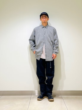 「アイテム（デニムパンツ）」を使った、DAIKI TAKEYAさん（メンズ・165cm・30代）の夏コーディネート