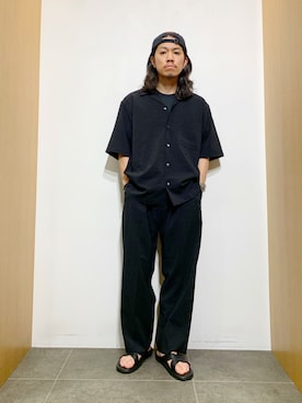 「ROUGH and RUGGED（ラフアンドラゲッド）のアイテム」を使った、DAIKI TAKEYAさん（メンズ・165cm）の夏コーディネート