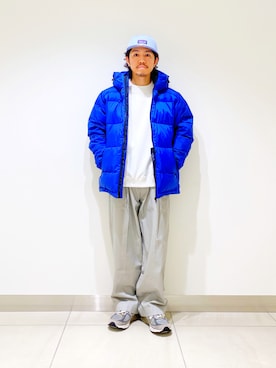 「patagonia」｜「アイテム（ダウンジャケット/コート）」を使った、DAIKI TAKEYAさん（メンズ・165cm）の冬コーディネート