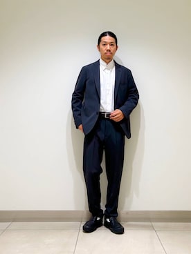 「ワイシャツ」｜DAIKI TAKEYAさん（メンズ・165cm）の夏コーディネート