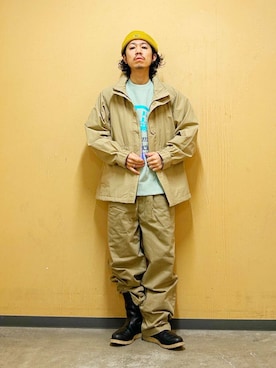 「PENNEYS（ぺニーズ）のアイテム（帽子）」を使った、DAIKI TAKEYAさん（メンズ・165cm）の冬コーディネート
