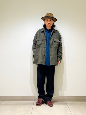 「アイテム（トップス）」を使った、DAIKI TAKEYAさん（メンズ・165cm）の秋コーディネート