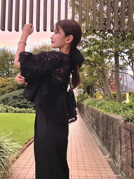 「アイテム（ドレス）」を使った、haremodeさん（レディース・155cm）の秋コーディネート