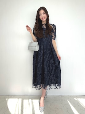 「アイテム（クラッチバッグ）」を使った、haremodeさん（レディース・163cm）の秋コーディネート