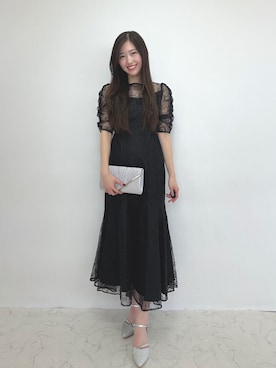 「アイテム（クラッチバッグ）」を使った、haremodeさん（レディース・163cm）の秋コーディネート