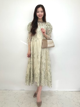 「アイテム（クラッチバッグ）」を使った、haremodeさん（レディース・163cm）の秋コーディネート