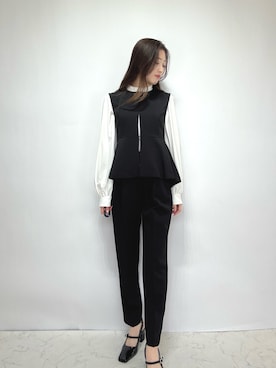 「アイテム（フォーマルスーツ/小物）」を使った、haremodeさん（レディース・163cm）の冬コーディネート