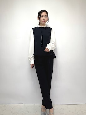 「アイテム（フォーマルスーツ/小物）」を使った、haremodeさん（レディース・163cm）の冬コーディネート