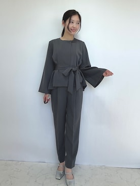 「アイテム（スーツセット）」を使った、haremodeさん（レディース・163cm）の冬コーディネート