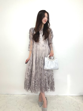 「アイテム（ドレス）」を使った、haremodeさん（レディース・163cm）の秋コーディネート