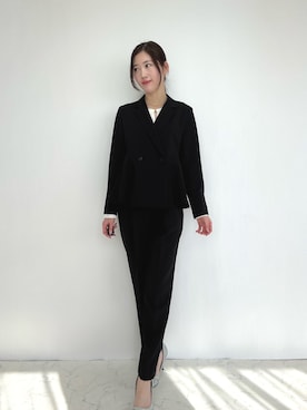 「アイテム（フォーマルスーツ/小物）」を使った、haremodeさん（レディース・163cm）の冬コーディネート