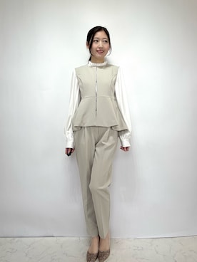 「アイテム（フォーマルスーツ/小物）」を使った、haremodeさん（レディース・163cm）の冬コーディネート