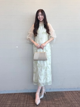 「アイテム（クラッチバッグ）」を使った、haremodeさん（レディース・163cm）の秋コーディネート