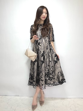 「アイテム（クラッチバッグ）」を使った、haremodeさん（レディース・163cm）の秋コーディネート