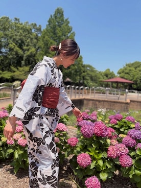 「haremode（ハレモード）のアイテム」を使った、haremodeさん（レディース・162cm）の夏コーディネート