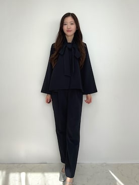 「アイテム（スーツセット）」を使った、haremodeさん（レディース・163cm）の冬コーディネート