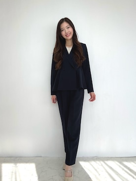 「アイテム（フォーマルスーツ/小物）」を使った、haremodeさん（レディース・163cm）の冬コーディネート