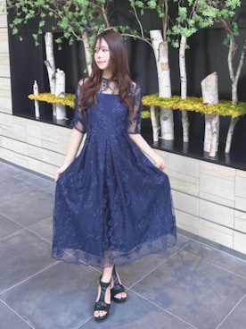 「同窓会」｜haremodeさん（レディース・161cm）の春コーディネート