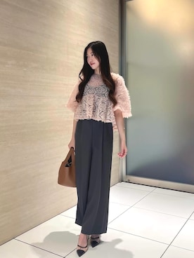 「アイテム（ドレス）」を使った、haremodeさん（レディース・163cm）の秋コーディネート