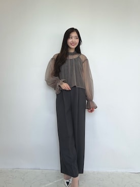 「アイテム（ドレス）」を使った、haremodeさん（レディース・163cm）の秋コーディネート