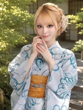 「haremode（ハレモード）のアイテム」を使った、haremodeさん（レディース・168cm）の夏コーディネート