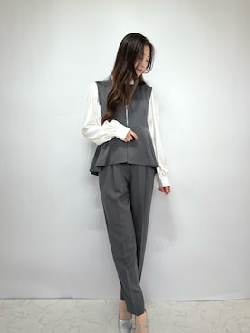 「アイテム（フォーマルスーツ/小物）」を使った、haremodeさん（レディース・163cm）の冬コーディネート