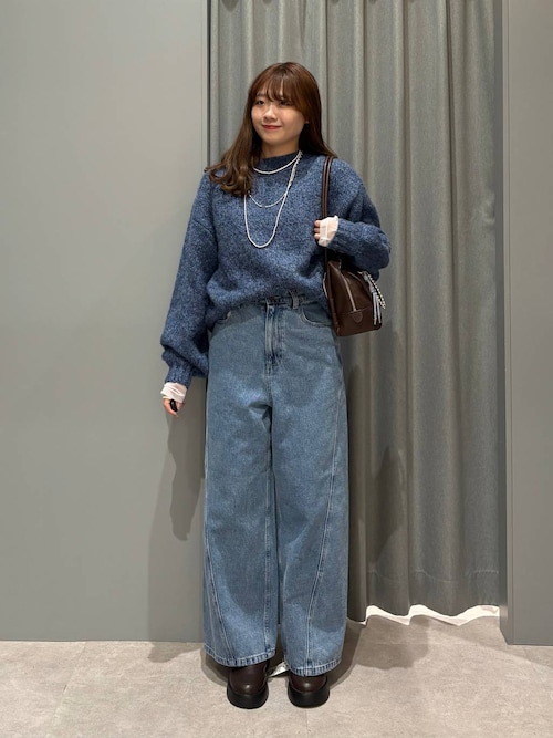 セール】3ゲージMIXざっくりニットプルオーバー 638086（ニット