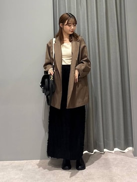 えりこさん（レディース・156cm）の秋コーディネート