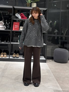 えりこさん（レディース・156cm）の冬コーディネート