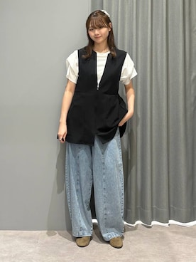 「LEPSIM（レプシィム）のアイテム」を使った、えりこさん（レディース・156cm）の春コーディネート