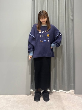 「LEPSIM」｜えりこさん（レディース・156cm）の冬コーディネート