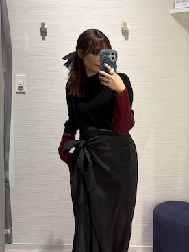 「アイテム（スマホケース/カバー）」を使った、えりこさん（レディース・156cm）の冬コーディネート