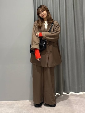 えりこさん（レディース・156cm）の秋コーディネート