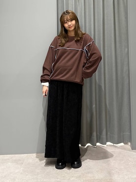 「LEPSIM（レプシィム）のアイテム（サンダル）」を使った、えりこさん（レディース・156cm）の秋コーディネート