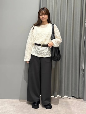 「LEPSIM（レプシィム）のボリュームサボ　636538（その他シューズ、ブラック系）」を使った、えりこさん（レディース）の春コーディネート