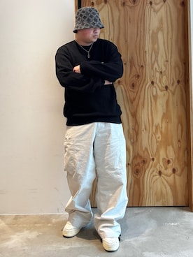 「XLARGE（エクストララージ）のアイテム（帽子）」を使った、あきらさん（メンズ・168cm）の春コーディネート