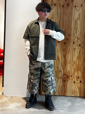 「XLARGE（エクストララージ）のアイテム（トップス）」を使った、あきらさん（メンズ・168cm）の春コーディネート