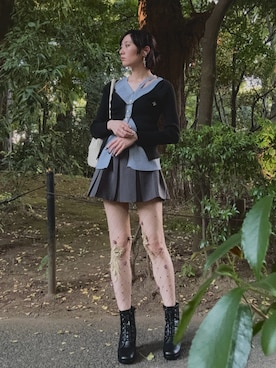 「モノクロコーデ」｜lon8lonさん（レディース・165cm）の秋コーディネート