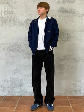 「アイテム（ジャージ）」を使った、KTさん（メンズ・170cm）の秋コーディネート