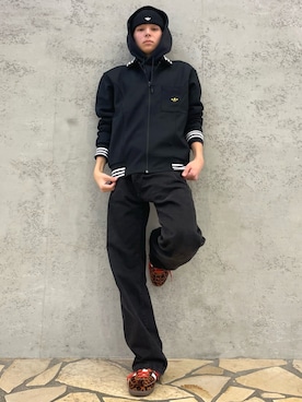 「アイテム（帽子）」を使った、KTさん（メンズ・170cm・10代）の秋コーディネート