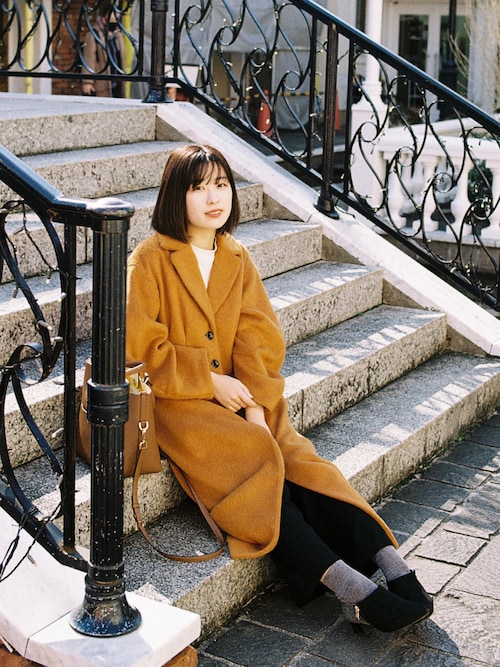 SLY（スライ）の「A LINE SHAGGY WOOL コート/Aラインシャギーウール 