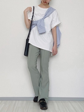 「GRL（グレイル）のアイテム（パンツ）」を使った、ほー☺︎さん（レディース・158cm）の夏コーディネート