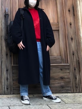 「JOURNAL STANDARD relume（ジャーナルスタンダード　レリューム）のアイテム（ステンカラーコート）」を使った、ringさん（レディース・150cm）の冬コーディネート