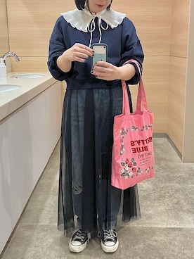 「apres jour mignon（アプレジュールミニョン）のアイテム（ワンピース/ドレス）」を使った、ringさん（レディース・150cm）の秋コーディネート