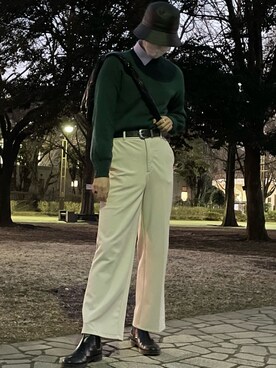 「AIVER（アイバー）のアイテム（帽子）」を使った、ＡＲＡＳＨＩさん（メンズ・178cm）の春コーディネート
