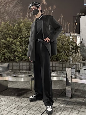 「WEGO（ウィゴー）のアイテム（キャスケット）」を使った、ＡＲＡＳＨＩさん（メンズ・178cm）の春コーディネート