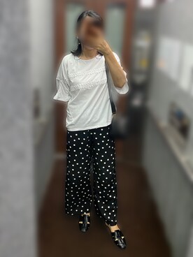 「ドットパンツ」｜nanairo000716さん（レディース・164cm）の秋コーディネート