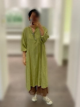 「ピスタチオ」｜「アイテム（スニーカー）」を使った、nanairo000716さん（レディース・164cm）の秋コーディネート
