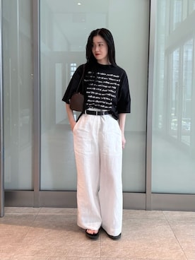 「UNITED ARROWS（ユナイテッドアローズ）のアイテム」を使った、平田（hirata）さん（レディース・165cm）の夏コーディネート